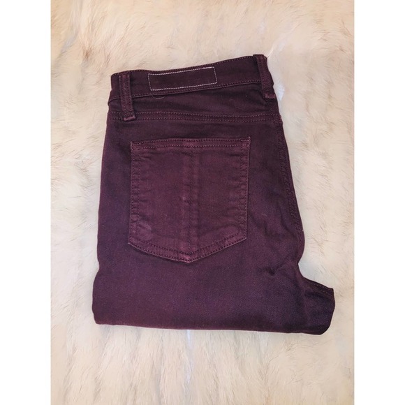 Rag & bone Skinny Jean in Burgundy size 25 - Picture 6 of 7